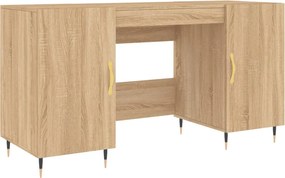 vidaXL sonoma tölgy színű szerelt fa íróasztal 140 x 50 x 75 cm