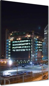 Vászonkép 80x120 Éjszaka Kilátás a felhőkarcolókra