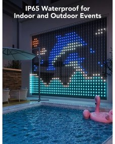 Govee - RGBIC Függönyvilágítás 520 LED 1,5x2m Wi-Fi IP65