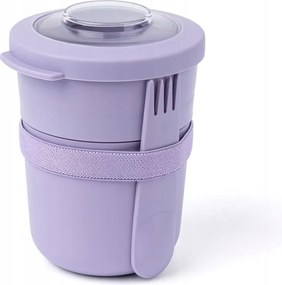 2 az 1-ben joghurttartó Amuse evőeszköztartóval levendula