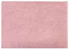Fürdőszobai kilépő EVOLA 50x70 cm világos rózsaszín, 100% pamut