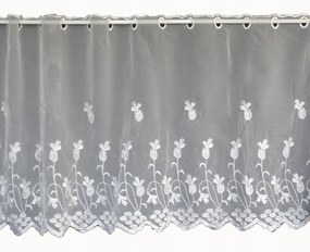 Mg Irigység Meszal fátyol kresz fehér hímzés 30cm