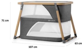 KINDERKRAFT - Utazó kiságy 4in1 SOFI szürke
