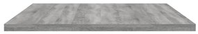 4 db szürke sonoma színű szerelt fa fali polc 80 x 40 x 1,5 cm