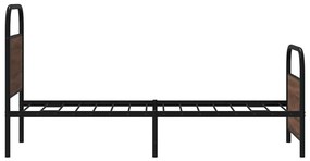 ágykeret matrac nélkül 80x200 cm barna tölgyfa műfa