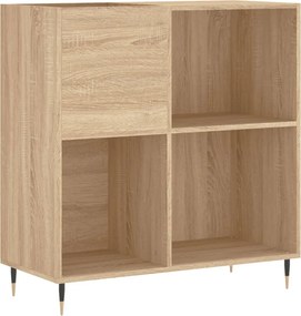 vidaXL sonoma tölgy színű szerelt fa hanglemezszekrény 84,5x38x89 cm