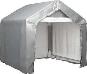 vidaXL szürke galvanizált acél tárolósátor 180 x 180 cm