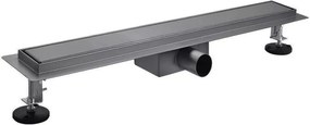 AREZZO design 2in1 800 mm-es rozsdamentes acél folyóka, gunmetal