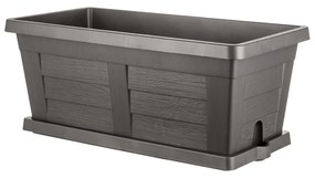 Bama Legno kerti nagy térfogatú virágláda antracit, 60 x 30 x 25 cm