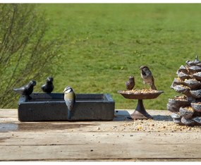 Eve fekete kerámia madáritató - Esschert Design