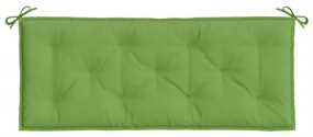 2 db melange zöld szövet kerti padpárna 120x50x7 cm