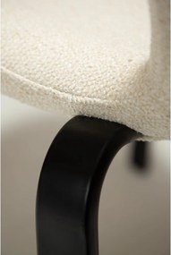 Krémszínű kárpitozott étkezőszék Heap – DAN-FORM Denmark