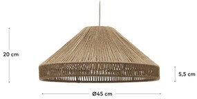 Natúr színű lámpabúra ø 45 cm Pontos – Kave Home