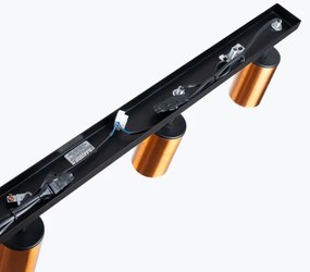 Sollux SL.1379 - Spotlámpa WINX 4xGU10/10W/230V fekete/réz