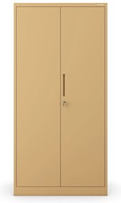 Zárható irodai szekrény JAN, 900 x 1850 x 400 mm, Fresh Style: bézs