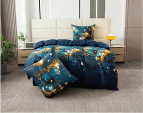 Mikroszálas ágyneműhuzat MYSTIC BUTTERFLY kék Ágyneműhuzat mérete: 70 x 80 cm | 140 x 200 cm