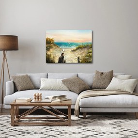 Kép - homokos tengerpart (70x50 cm)