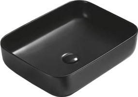 Mexen Carla 50 x 39 cm-es fekete matt pultra szerelhető mosdó - 21555085