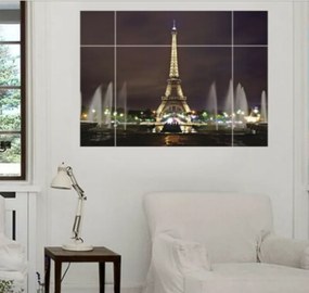 Vidám Fal |  Falmatrica Ablak kilátással az Eiffel-toronyra