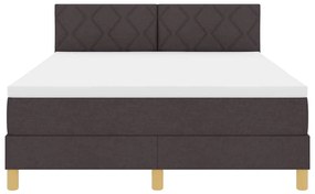 Boxspring ágy matraccal sötétbarna 160 x 200 cm szövet