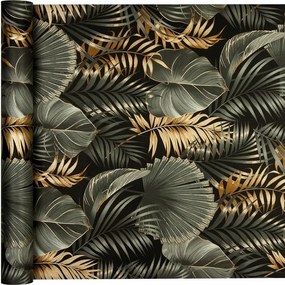 Metallic Leaves barna és arany tapéta