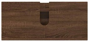 Fürdőszoba bútor szett 3 pcs barna tölgy 76.5 x 35 x 64 cm