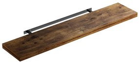 Casaria FIGO+ fali polc konzollal, 110 cm, sötét tölgy