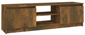 füstös tölgy színű szerelt fa TV-szekrény 120 x 30 x 35,5 cm