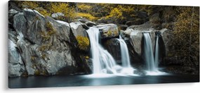 Kép - vízesés, Lushan, Kína (120x50 cm)