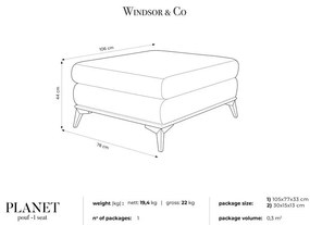 Planet bézs puff - Windsor &amp; Co Sofas