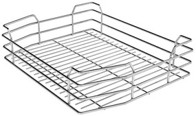 Konyhai fémrács, kamravasalás, 300mm, króm, részleges kihúzású, 5 kosár, nyíló ajtóhoz Greem Line 295