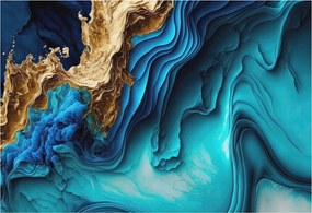 Flizelin tapéta Divatos Fali 3D Energikus hullámok 152x104 Ragasztóval