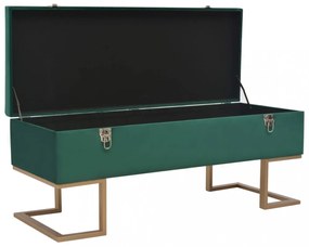 zöld bársonypad tárolórekesszel 105 cm