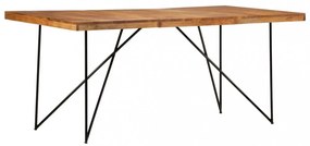 tömör akácfa étkezőasztal 180 x 90 x 76 cm