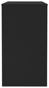 fekete szerelt fa íróasztal 90 x 40 x 72 cm