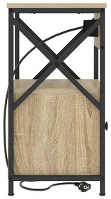 Éjjeliszekrény 2 pcs sonoma tölgy 40 x 31 x 60 cm Faanyag