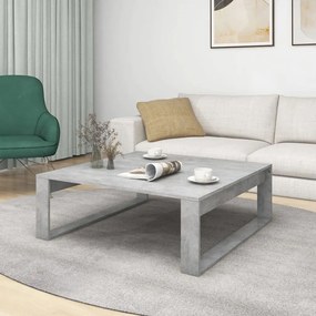 Betonszürke szerelt fa dohányzóasztal 100 x 100 x 35 cm