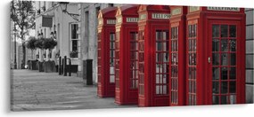 Kép - Londoni telefonfülkék (120x50 cm)