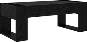 vidaXL Dohányzóasztal Fekete tölgy 110 x 50 x 41 cm Faanyag