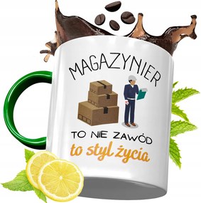 Zöld Bögre Raktárosnak Születésnapra Ajándék fényképes nyomtatással