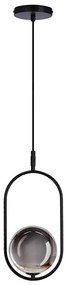 Candellux Csillár zsinóron CORDEL 1xG9/28W/230V fekete/füstös fekete CA1021