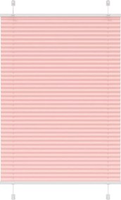 vidaXL pliszírozott redőny rózsaszín 100x100 cm szövetszélesség 99,4cm
