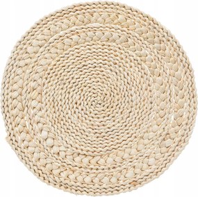 Asztali Alátét Kerek Fonott Dekoratív Tányéralátét Ø 38 cm