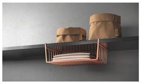Rézszínű függő tároló, szélesség 40 cm - Metaltex