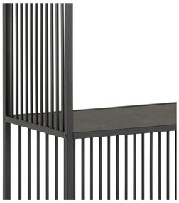 Fekete könyvespolc 120x185x35 cm Strington – Actona