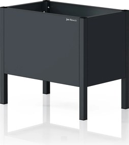 Kis antracit színű fém virágcserép kaspó: DAISY 400 x 350 x 250 mm