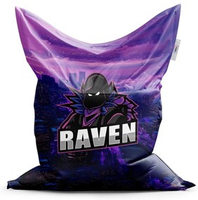 Classic babzsák Fortnite RAVEN steampunk város - gyerek, lila