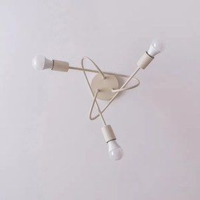 Felületre szerelt csillár OXFORD 3xE27/15W/230V krémszínű