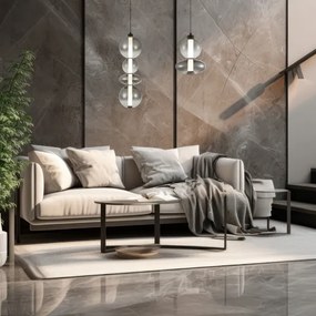 LED Csillár zsinóron DAPHNE LED/12W/230V szürke