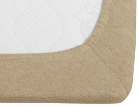 Frottír EXCLUSIVE bézs lepedő 200x220 cm
